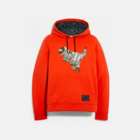 蔻驰/Coach COACH X MICHAEL B. JORDAN 棉风帽，点缀干化 REXY 挂件 C6713-RED-L