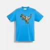 蔻驰/Coach COACH X MICHAEL B. JORDAN 棉T恤，点缀干化 REXY 挂件 C6714-BLU-XXL