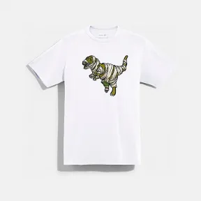 蔻驰/Coach COACH X MICHAEL B. JORDAN 棉T恤，点缀干化 REXY 挂件 C6714-WHT-XXS