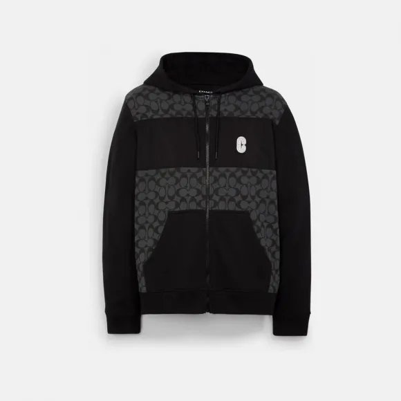 蔻驰/Coach 标志性全拉链连帽衫 C7817-R8E-M