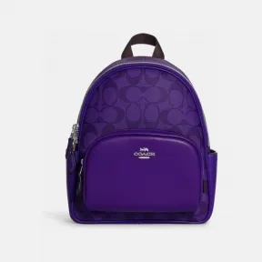 蔻驰/Coach 标志性帆布迷你 Court 双肩包 C8604-SVUCM