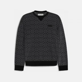 蔻驰/Coach 男士 木炭灰色 Signature 圆领衫 CB490-R8E-L