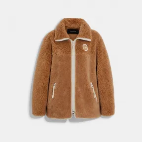 蔻驰/Coach 同色仿羊羔绒拉链 CB629-HZL-S