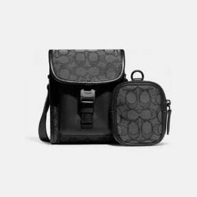 蔻驰/Coach 男士 木炭灰色／黑色 手包 CC086-MI5