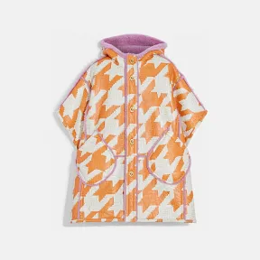 蔻驰/Coach OR+WT 印花羊毛皮披风 CD186-OR-WT-ONE