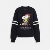 蔻驰/Coach COACH X PEANUTS SNOOPY LIGHTS图案圆领卫衣 CE458-NAV