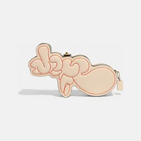 蔻驰/Coach B4RHR 皮革 经典标志帆布COACH X MINT + SERF手包 CE462-B4RHR