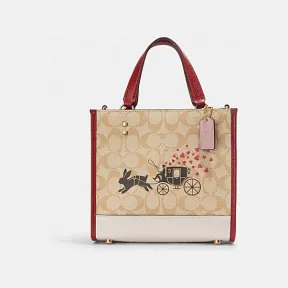 蔻驰/Coach 中国新年经典标志兔子和马车图案DEMPSEY 22号托特包 CF404-IMOT4
