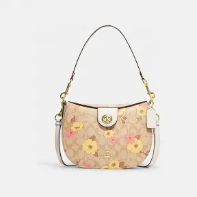 蔻驰/Coach 经典标志繁花印花ELLA半月包 CH347-IMOT4