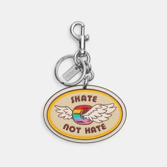 蔻驰/Coach Skate Not Hate 彩虹标志帆布包饰 CK061-SVCAH