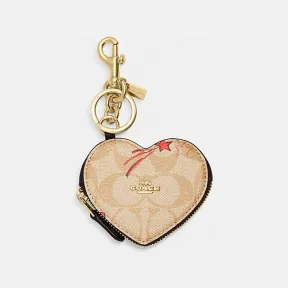 蔻驰/Coach 经典标志爱心和星星印花HEART手包挂件 CK071-IMOT4