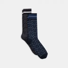 蔻驰/Coach 标志性小腿袜 CK703-MFO