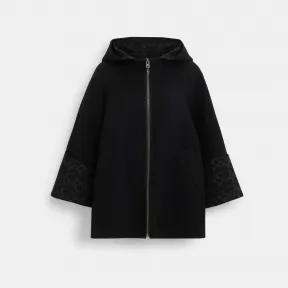 蔻驰/Coach 羊毛斗篷 CL278-BLK-XS-S