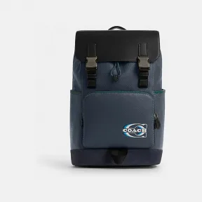 蔻驰/Coach 拼色COACH图章TRACK背包 CL945-QBDEI