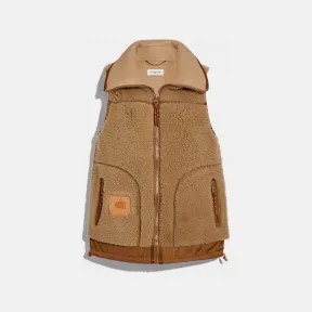 蔻驰/Coach 女士 初剪羊毛背心 4404_CAM