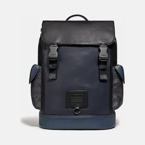 蔻驰/Coach 经典标志帆布色块RIVINGTON背包 76139_JIP2V