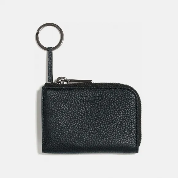 蔻驰/Coach 男士 经典标志帆布色块L型拉链车钥匙包 76314_CHR