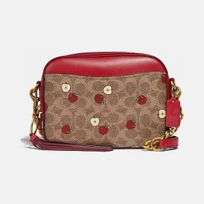 蔻驰/Coach 小苹果印花经典帆布相机包 85713_B4P22