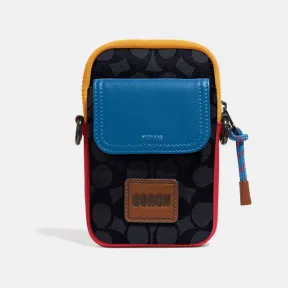 蔻驰/Coach Pacer系列 男士 拼色经典标志帆布COACH饰片PACER多功能手包 903-P31