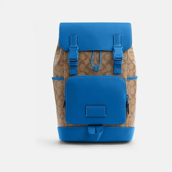 蔻驰/Coach 拼色经典标志TRACK双肩包 CP019-1JWG3