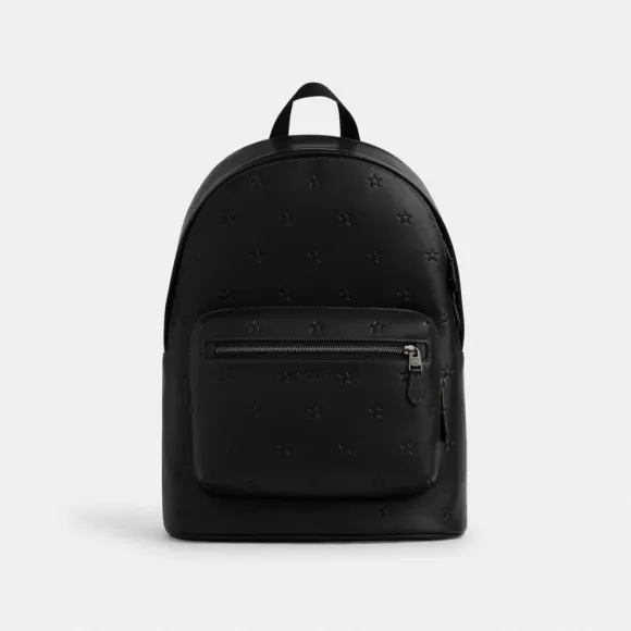 蔻驰/Coach 星星印花WEST双肩包 CW384-QBLWO