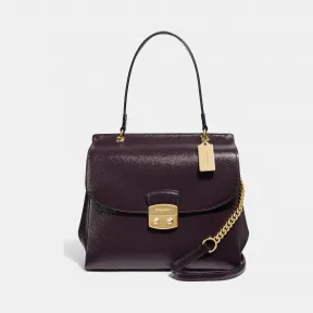 蔻驰/Coach Patent Crossgrain Leather Avary Flap Carryall F37834 IM