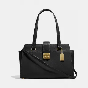 蔻驰/Coach Crossgrain Leather Avary Carryall W Croc Details F38082