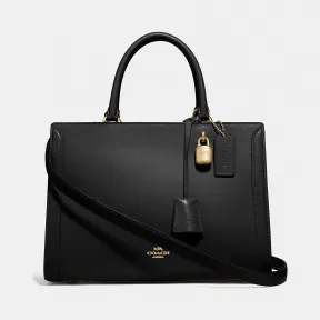 蔻驰/Coach Smooth Leather Zoe Carryall F49500 IMBLK