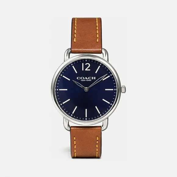 蔻驰/Coach DELANCEY细款真皮表带腕表 W1398 SAD