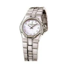 江诗丹顿/Vacheron Constantin Overseas纵横四海系列 精钢镶钻 自动机械机芯 女表 16550-423