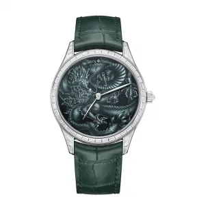 江诗丹顿/Vacheron Constantin 阁楼工匠系列 40 MM 18k白金,镶嵌146颗长阶梯形切割钻石（约7.10克拉） 自动机械机芯 男表 2017C-000G-096C