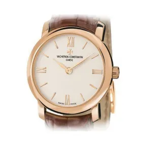 江诗丹顿/Vacheron Constantin Patrimony传承系列 18k玫瑰金 石英机芯 女表 25162-000R