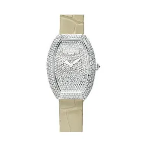 江诗丹顿/Vacheron Constantin Egerie系列 18k白金镶钻 石英机芯 女表 25541-000G-905