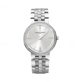 江诗丹顿/Vacheron Constantin Traditionnelle传袭系列 18K白金 石英机芯 男表 25557-