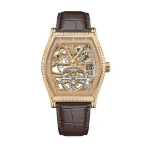 江诗丹顿/Vacheron Constantin 阁楼工匠系列 41.5 X 38 MM 18K粉红金，手工雕刻 手动机械机芯 男表 30135-000R-089C