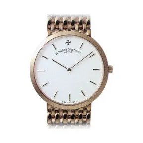 江诗丹顿/Vacheron Constantin Patrimony传承系列 18k黄金 手动机械机芯 男表 31193-454