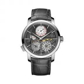 江诗丹顿/Vacheron Constantin Traditionnelle传袭系列双重芯率万年历 42 MM 自动机械机芯 男表 3200T-002P-B578