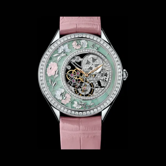 江诗丹顿/Vacheron Constantin MéTiers D'Art艺术大师系列 18K白金 手动机械机芯 女表 335