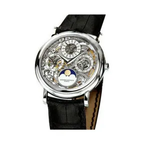 江诗丹顿/Vacheron Constantin Patrimony传承系列 18k白金 自动机械机芯 男表 43032-000
