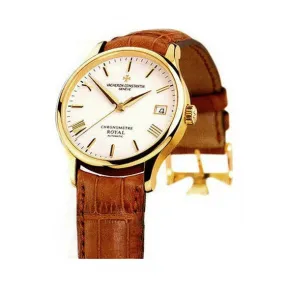 江诗丹顿/Vacheron Constantin  18k黄金 自动机械机芯 男表 47022-000J-8654