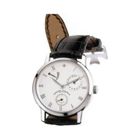 江诗丹顿/Vacheron Constantin Patrimony传承系列 18k白金 自动机械机芯 男表 47200-000