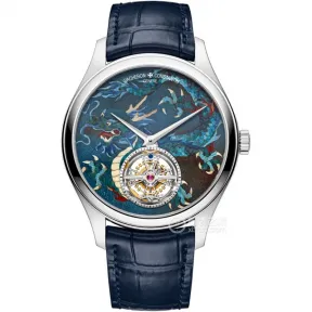 江诗丹顿/Vacheron Constantin 阁楼工匠系列 42 MM 18k白金 自动机械机芯 男表 6040C-000G-153C