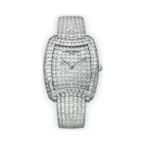 江诗丹顿/Vacheron Constantin MéTiers D'Art艺术大师系列 18k白金镶钻 手动机械机芯 女表 8