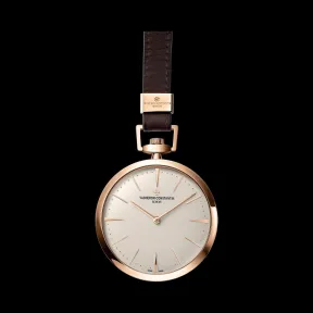 江诗丹顿/Vacheron Constantin Patrimony传承系列 18K 5N 粉红金 手动机械机芯 男表 8202