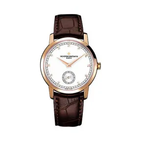 江诗丹顿/Vacheron Constantin Patrimony传承系列 18k玫瑰金 手动机械机芯 男表 82172-00