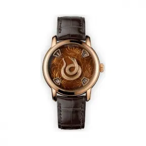 江诗丹顿/Vacheron Constantin MéTiers D'Art艺术大师系列 18k玫瑰金 自动机械机芯 男表 86073-000R-9751