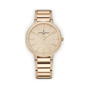 江诗丹顿/Vacheron Constantin Patrimony传承系列 18K 5N 粉红金 自动机械机芯 男表 8661