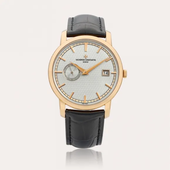 江诗丹顿/Vacheron Constantin 传袭系列 38 MM 18k玫瑰金 自动机械机芯 男表 87172-000R-B608