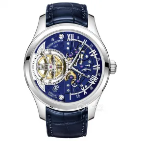 江诗丹顿/Vacheron Constantin 阁楼工匠系列 45 MM 18k白金 手动机械机芯 男表 9890C-000G-151C