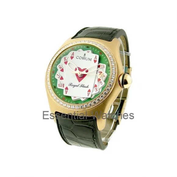 昆仑/Corum 45MM 玫瑰金镶钻表圈 自动机械机芯 082-161-85-OF01-ROFL